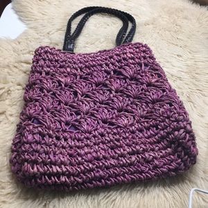 Purple Cornhusk Handbag
